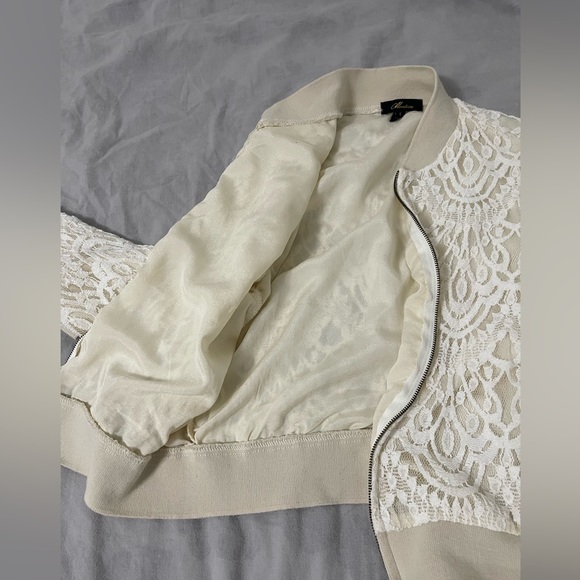 Monteau small zip up lace jacket. only worn once. - Picture 2 of 2